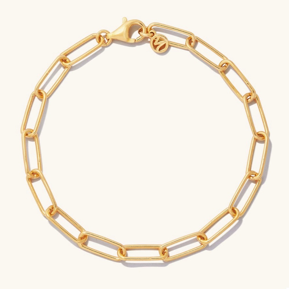 Mejuri box link chain bracelet